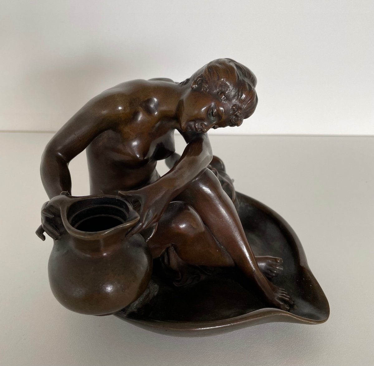 Bronze Sculpture Representing A Nude-photo-4