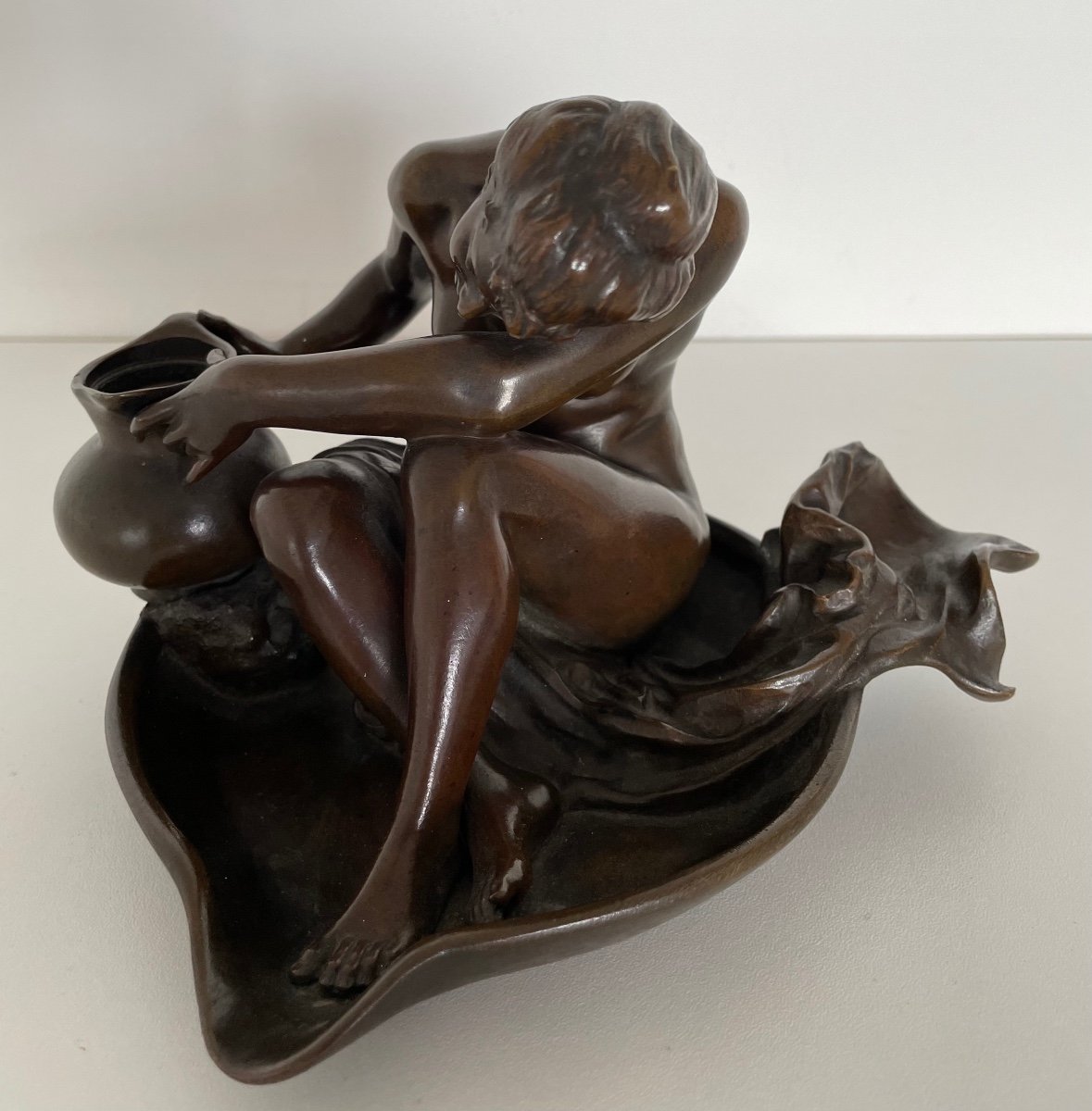 Bronze Sculpture Representing A Nude-photo-8
