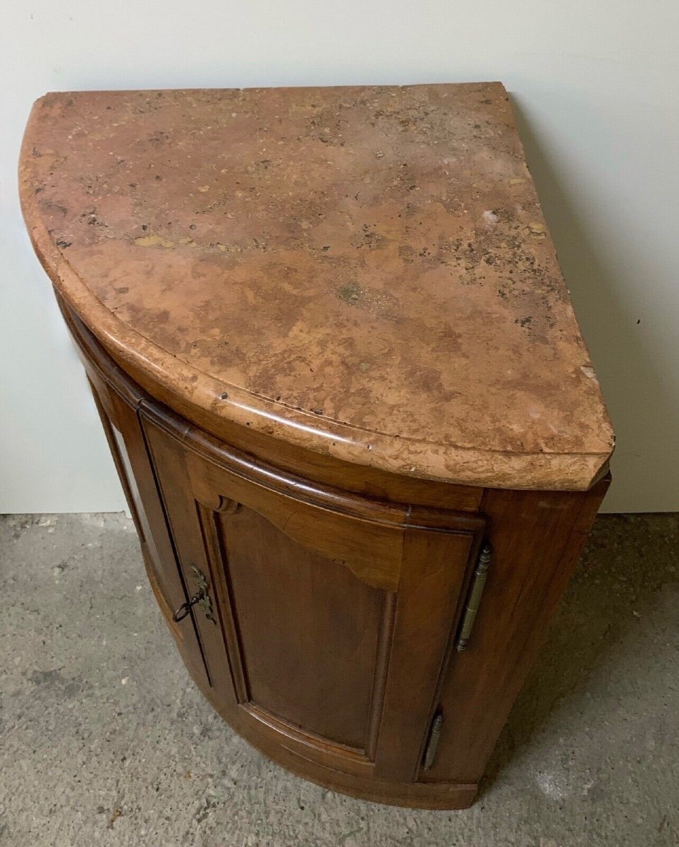 Pair Of Corner Cabinets In Walnut From The 18th Century-photo-5