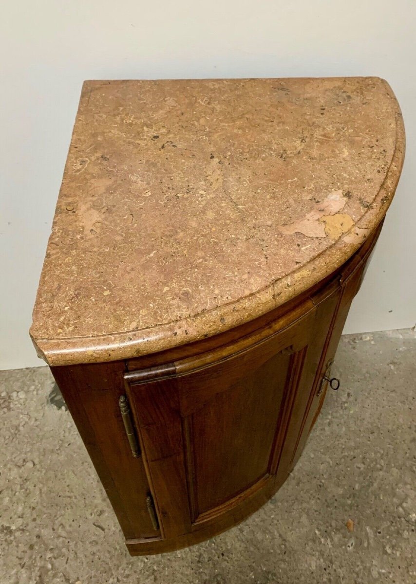 Pair Of Corner Cabinets In Walnut From The 18th Century-photo-6