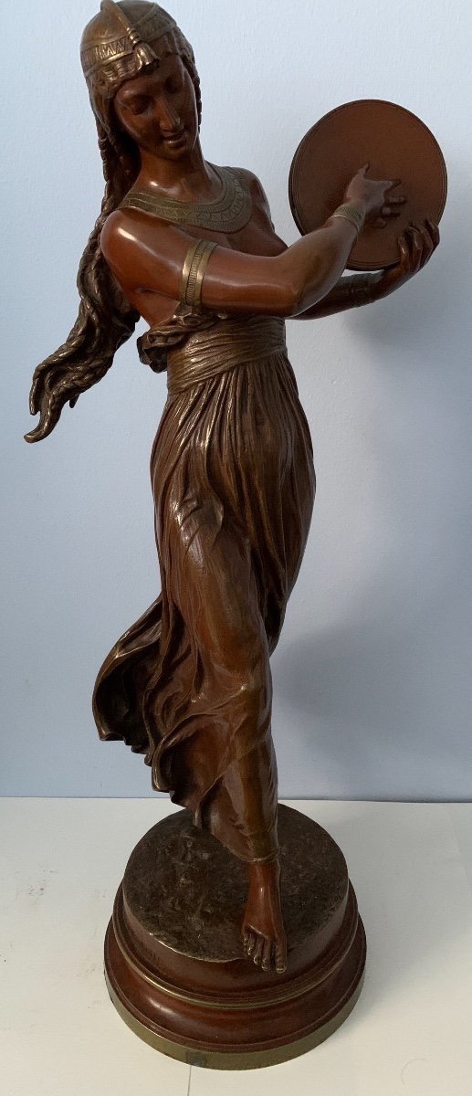 The Tambourine Dancer, Bronze Signed Bourgeois-photo-5