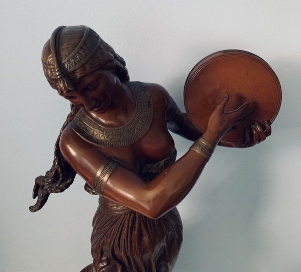 The Tambourine Dancer, Bronze Signed Bourgeois-photo-6