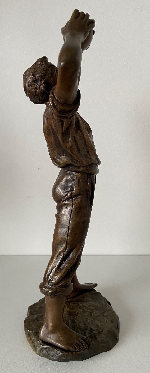 Gourd Drinker, Bronze Signed Bofill-photo-3