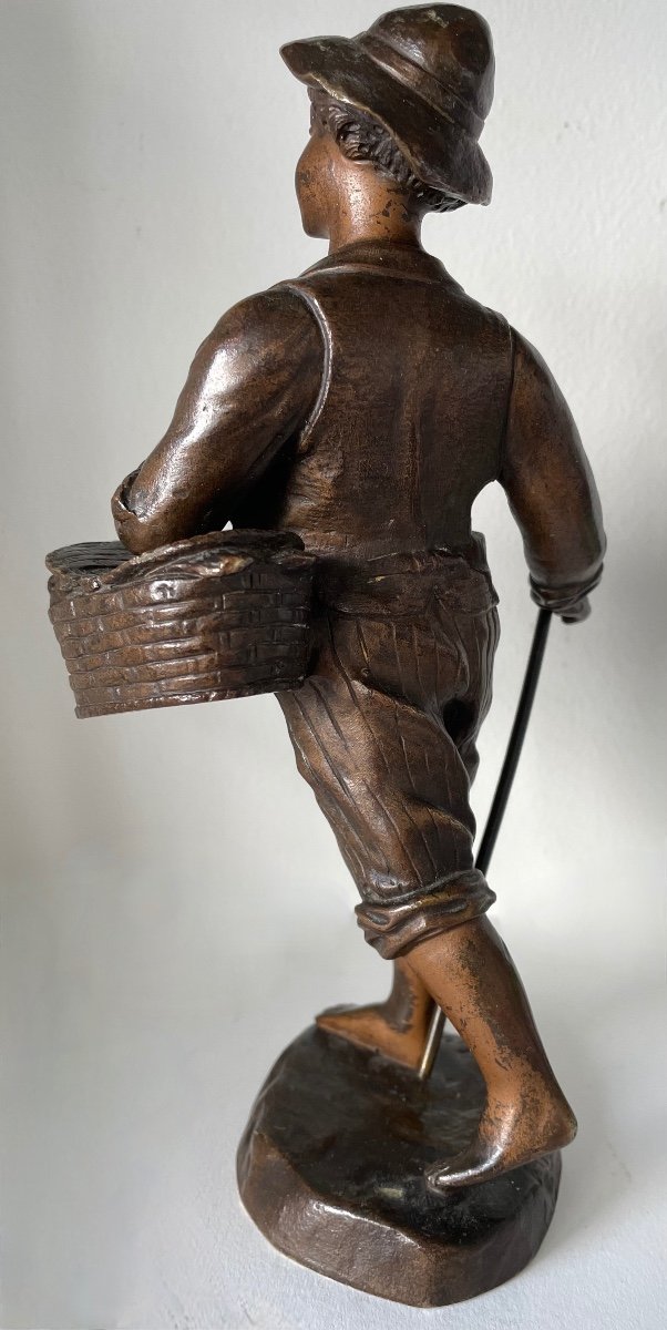 The Little Geese Seller, Bronze Subject-photo-2