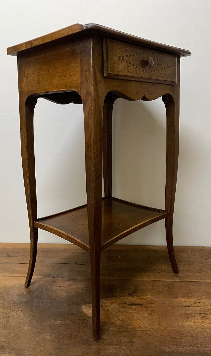 Small Walnut Side Table-photo-1