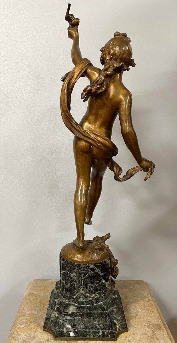 Bronze Sculpture Representing A Nude Signed Auguste Moreau-photo-4