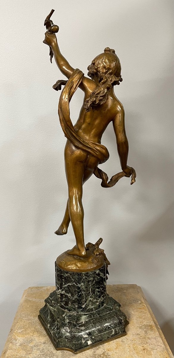 Bronze Sculpture Representing A Nude Signed Auguste Moreau-photo-6