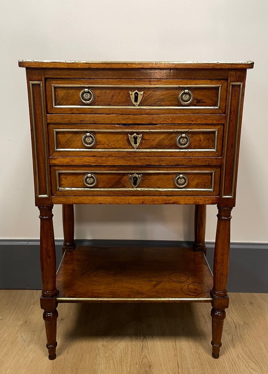 Walnut Chiffonniere Table