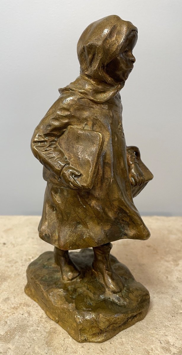 Little Schoolgirl Lorraine , Bronze Subject-photo-2