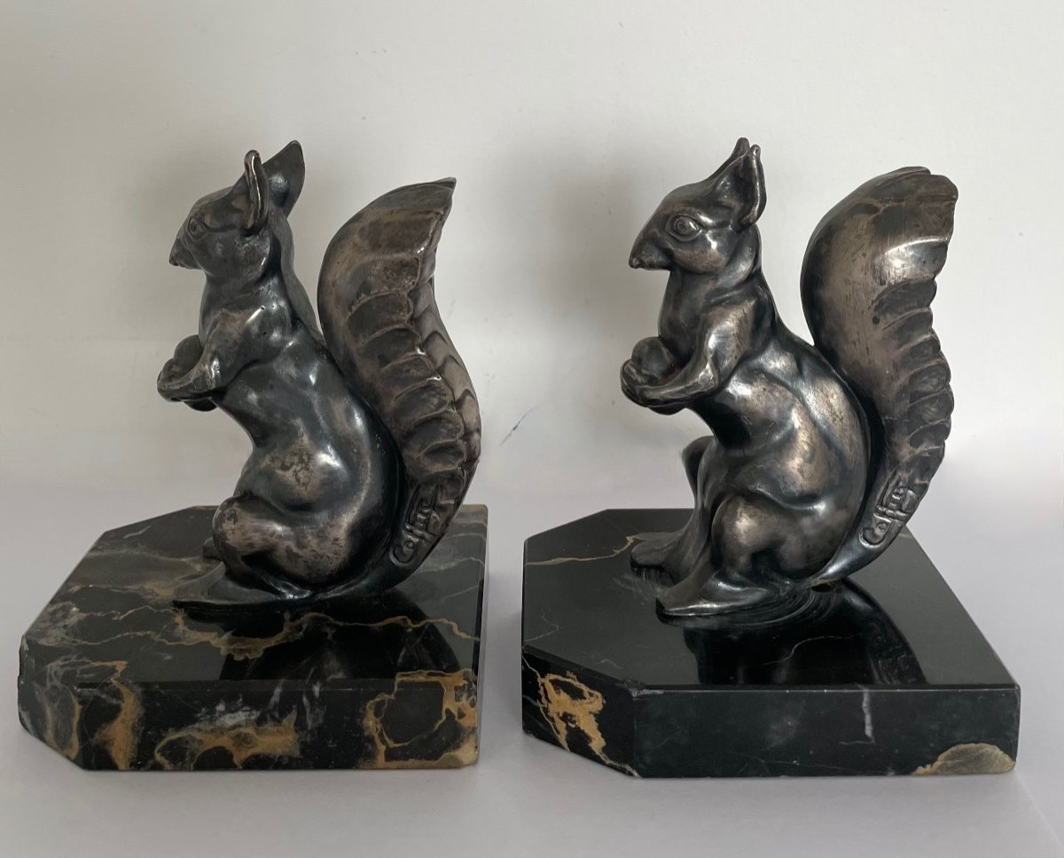 Pair Of Bookends Representing Squirrels -photo-3