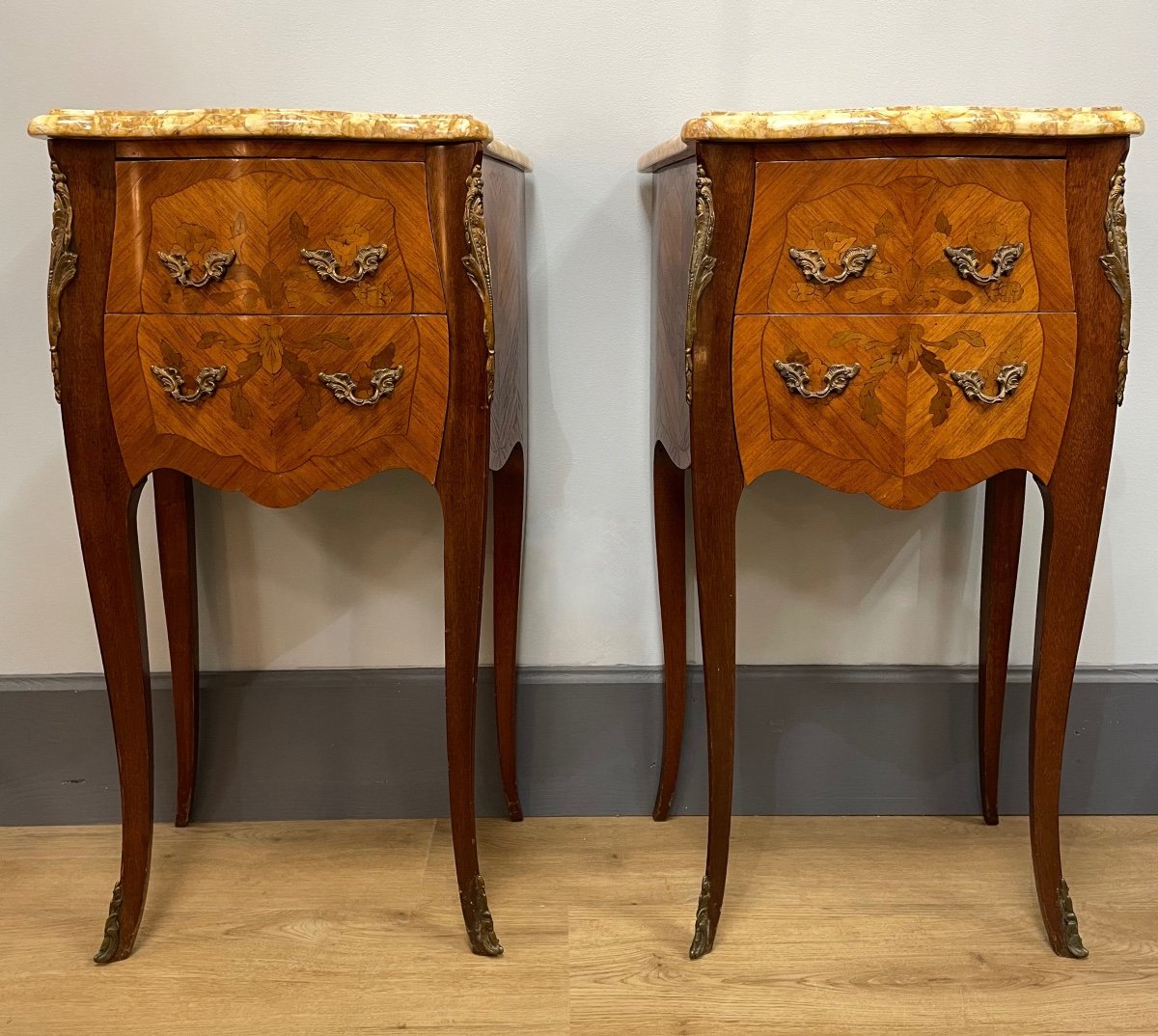 Pair Of Louis XV Style Bedside Tables