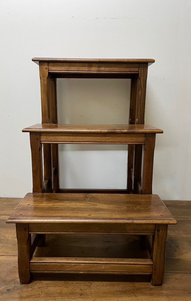 Walnut Library Step Stool-photo-2