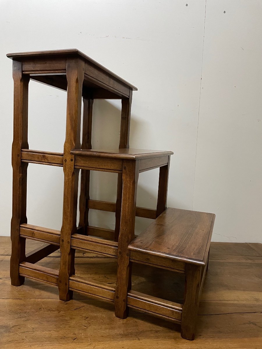 Walnut Library Step Stool-photo-3