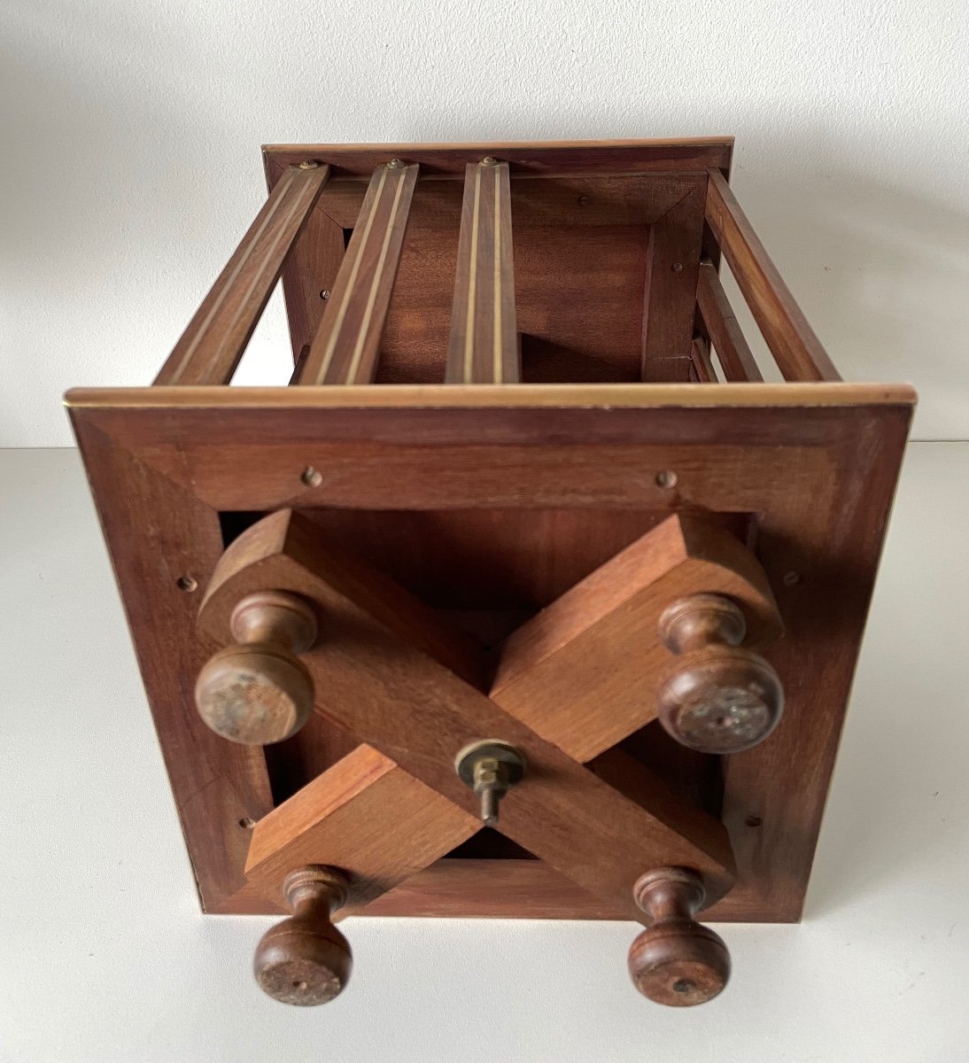 Small Mahogany Revolving Desk Bookcase-photo-1