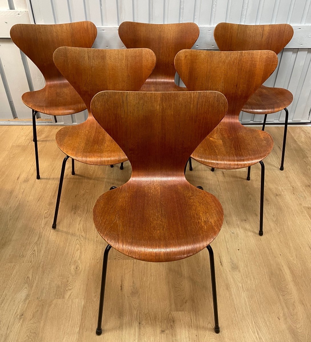 Suite De 6 Chaises En Teck Arne Jacobsen