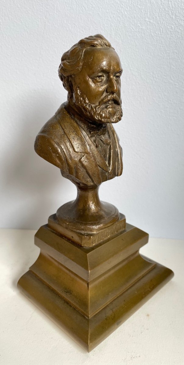 Bronze Subject Representing The Bust Of Gambetta -photo-1