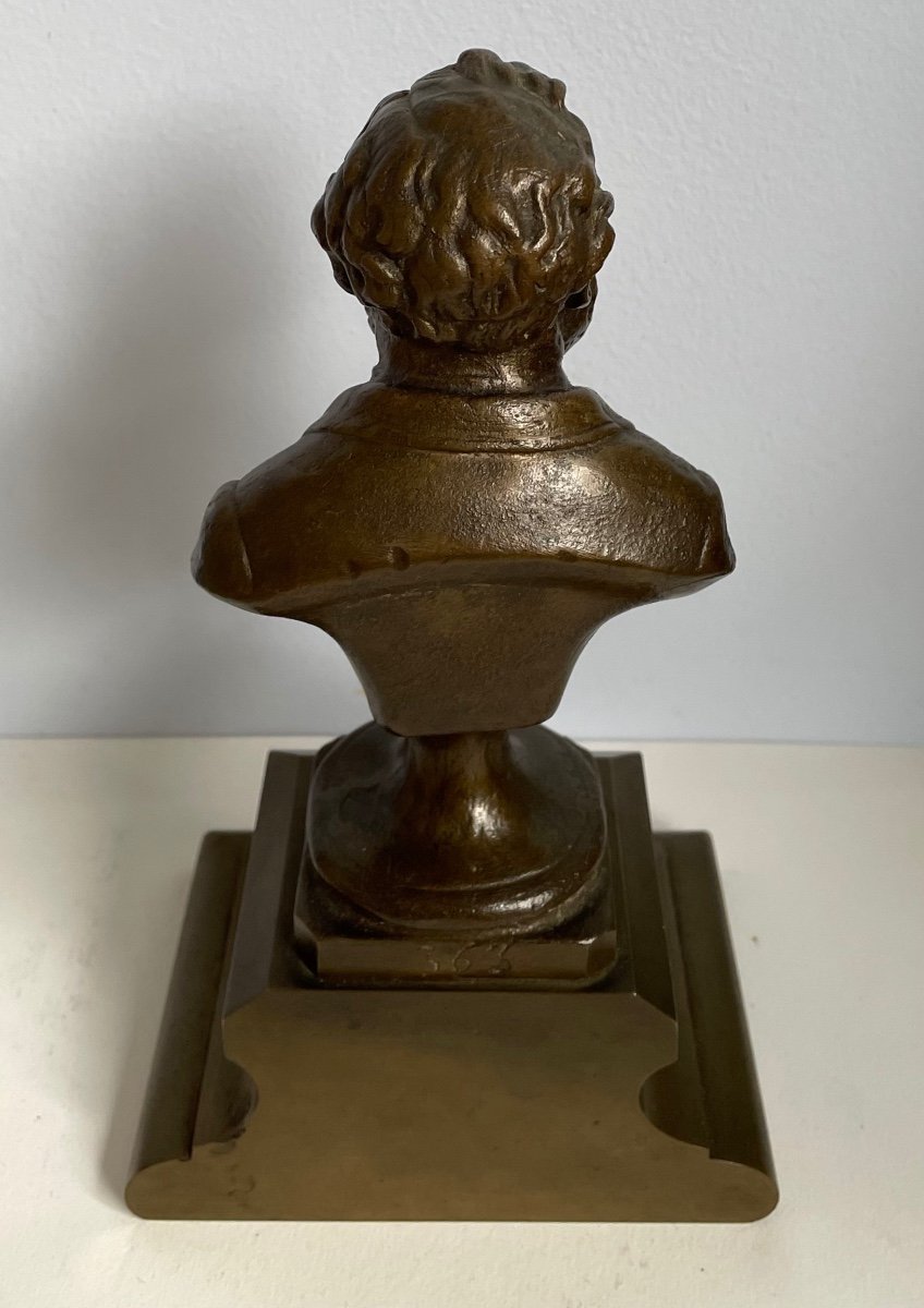 Bronze Subject Representing The Bust Of Gambetta -photo-6