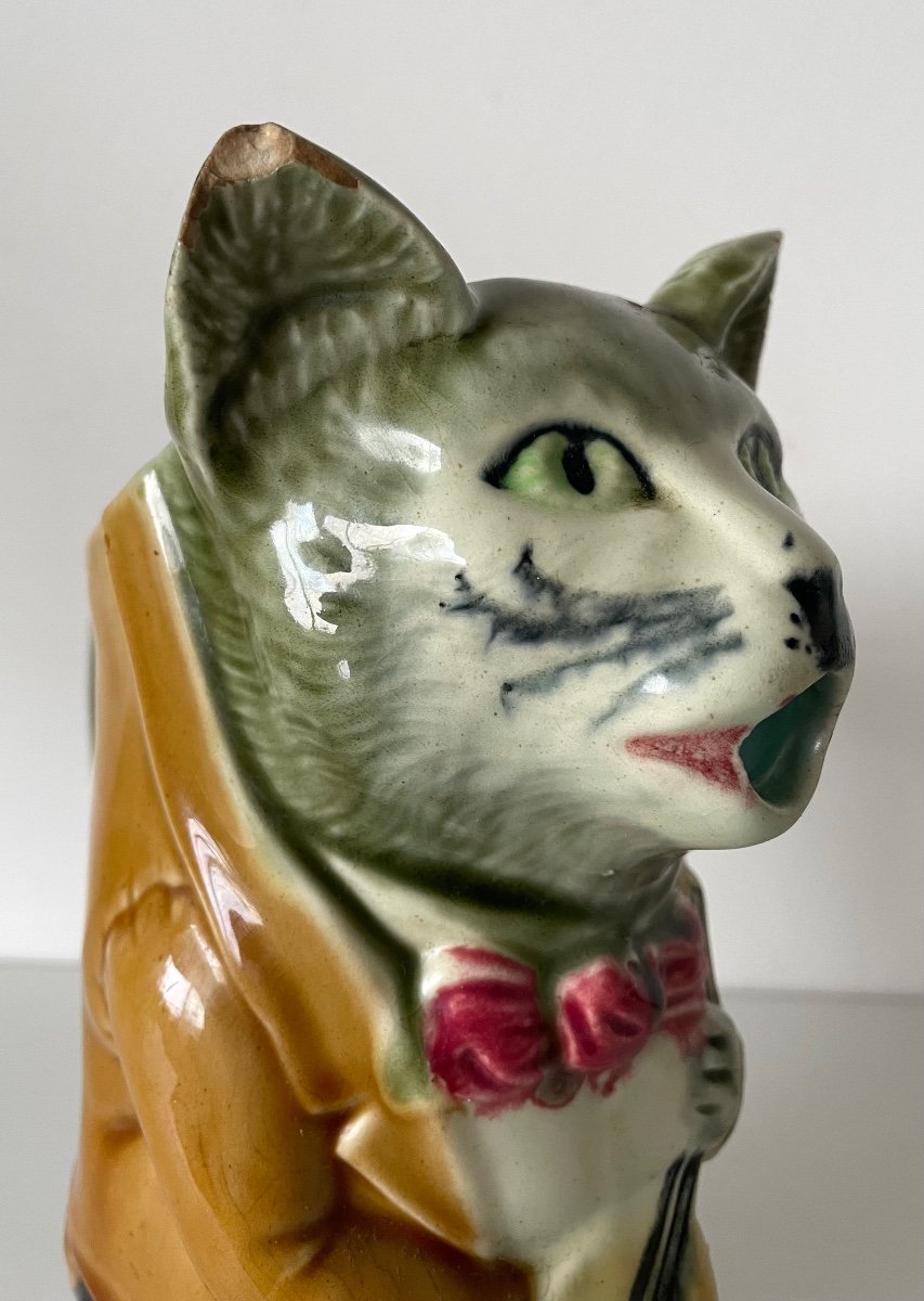 Cat With Mandolin, Orchies Earthenware-photo-4