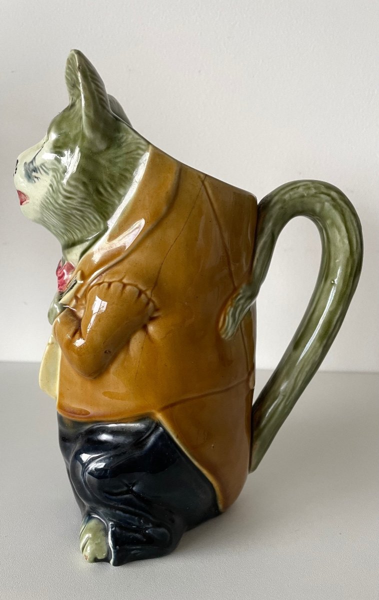 Cat With Mandolin, Orchies Earthenware-photo-2