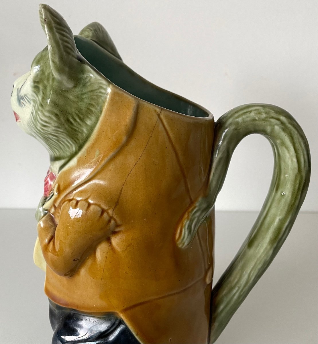 Cat With Mandolin, Orchies Earthenware-photo-5