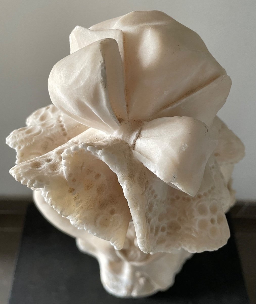 Jeune Fille à La Clémentine , Sculpture En Albâtre-photo-8