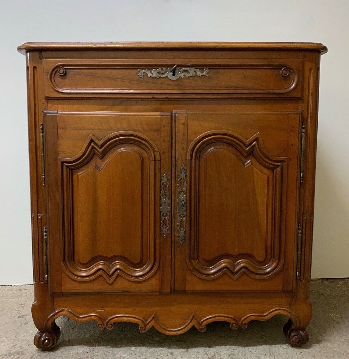 Small Walnut Sideboard From The End Of The 18th Century