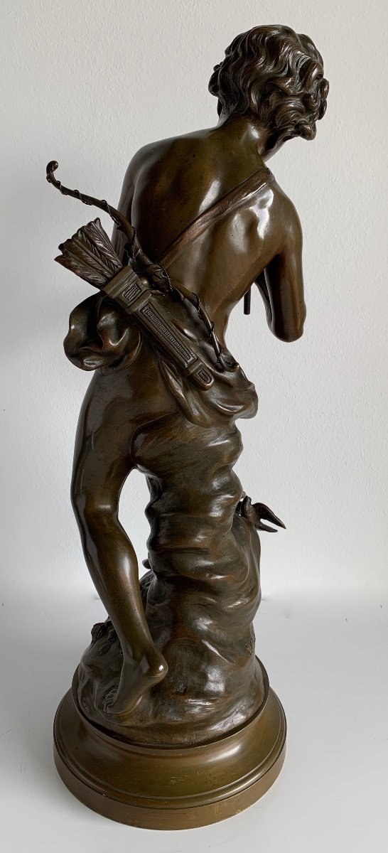 Amour Charmeur , Sculpture En Bronze-photo-4