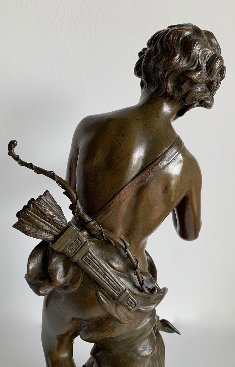 Amour Charmeur , Sculpture En Bronze-photo-1