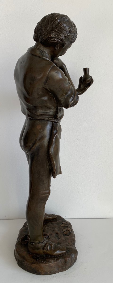 Bronze Sculpture Representing A Potter-photo-3