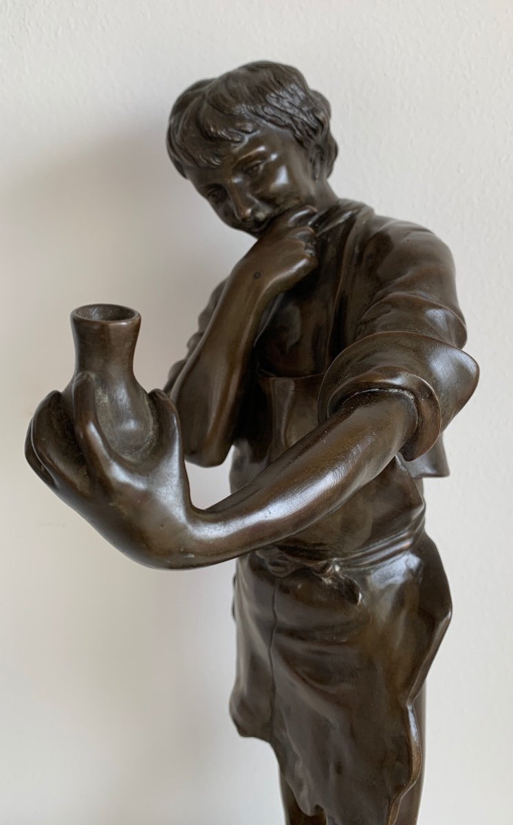 Bronze Sculpture Representing A Potter-photo-6