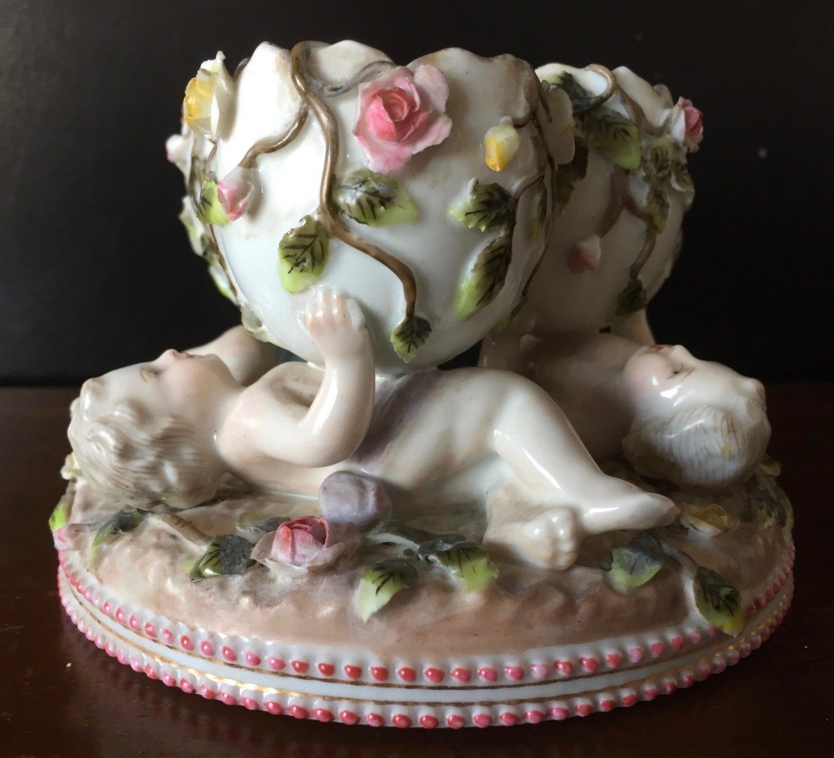 Groupe De Chérubins En Porcelaine-photo-4