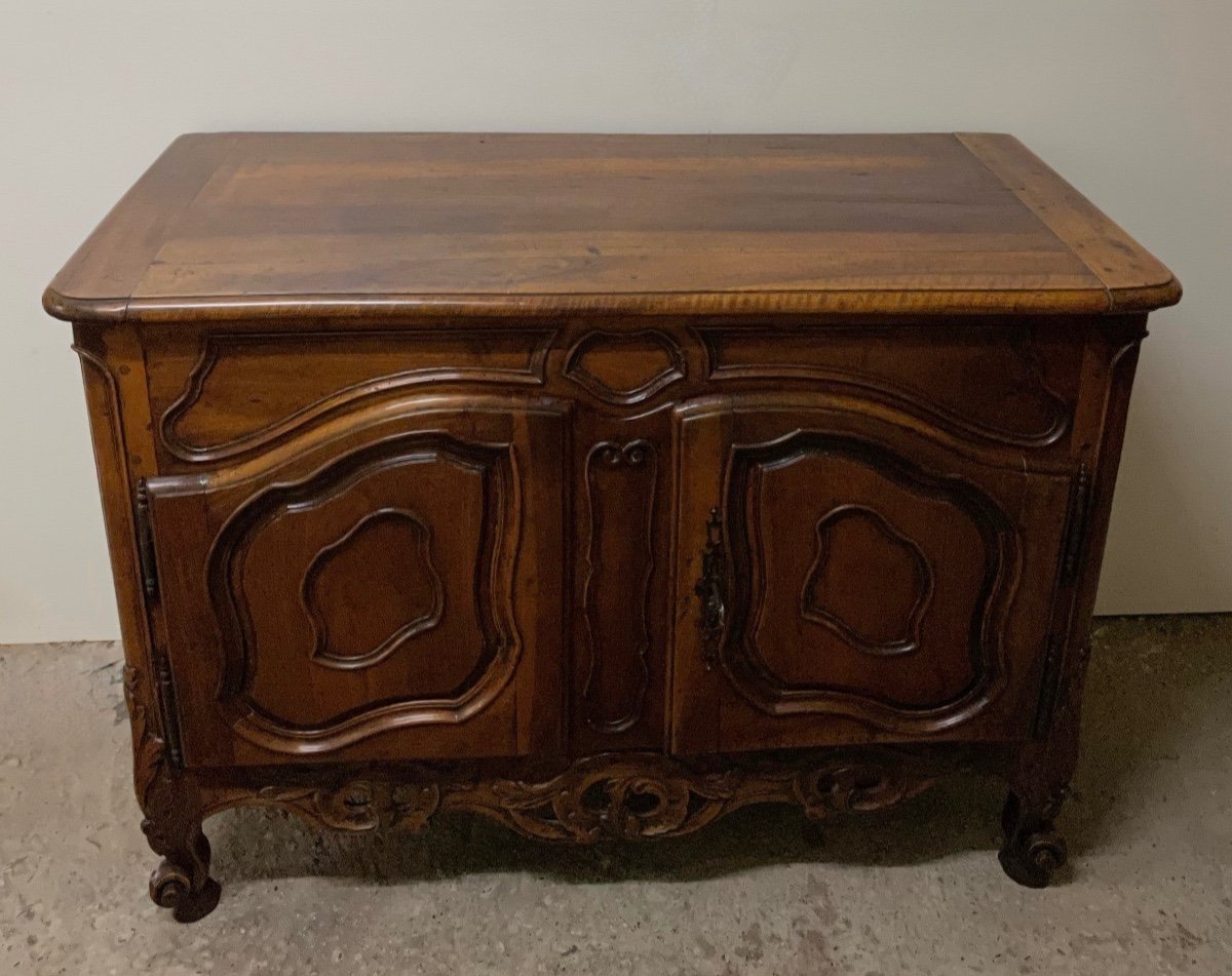 Provencal Openwork Walnut Credenza-photo-2