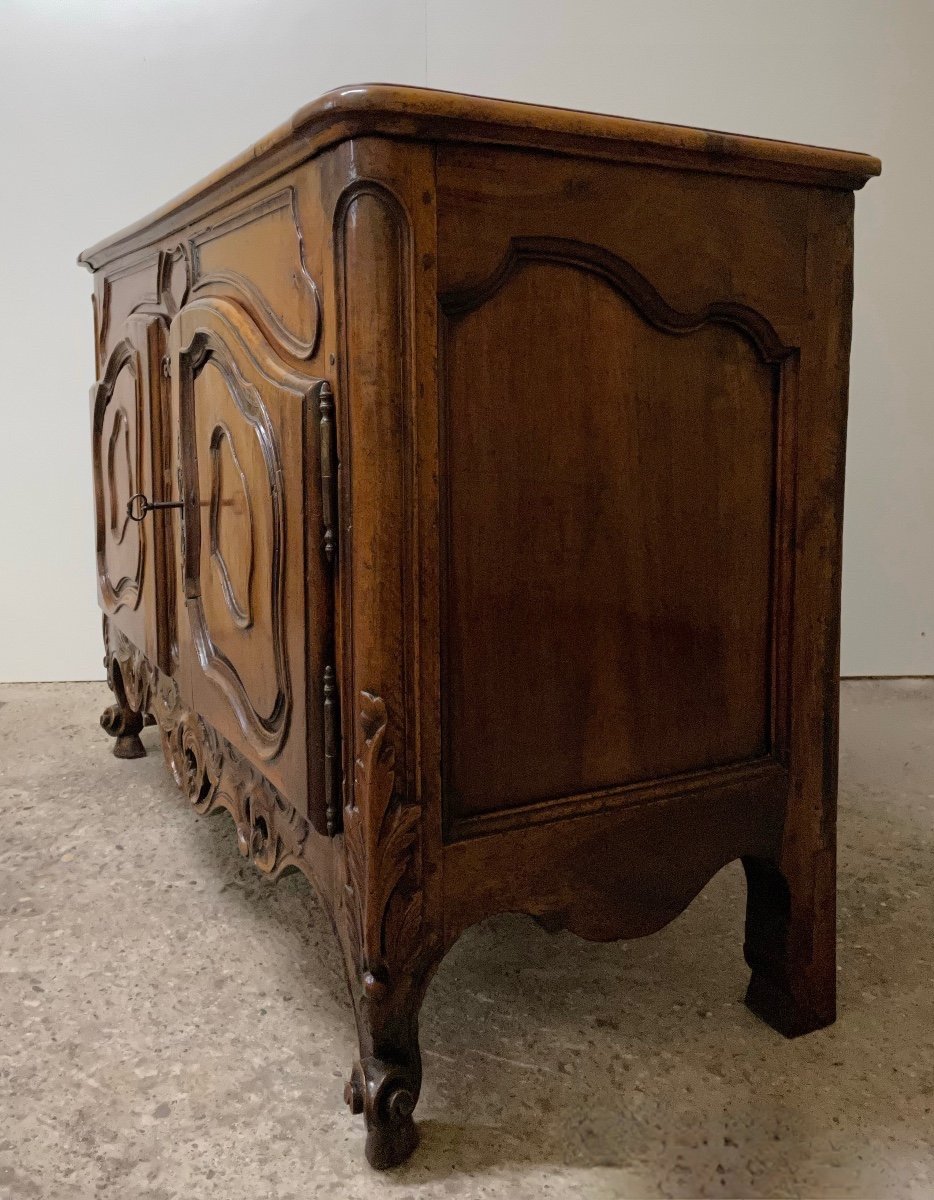 Provencal Openwork Walnut Credenza-photo-3