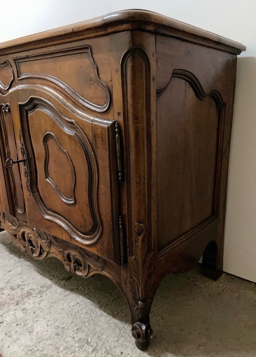 Provencal Openwork Walnut Credenza-photo-2