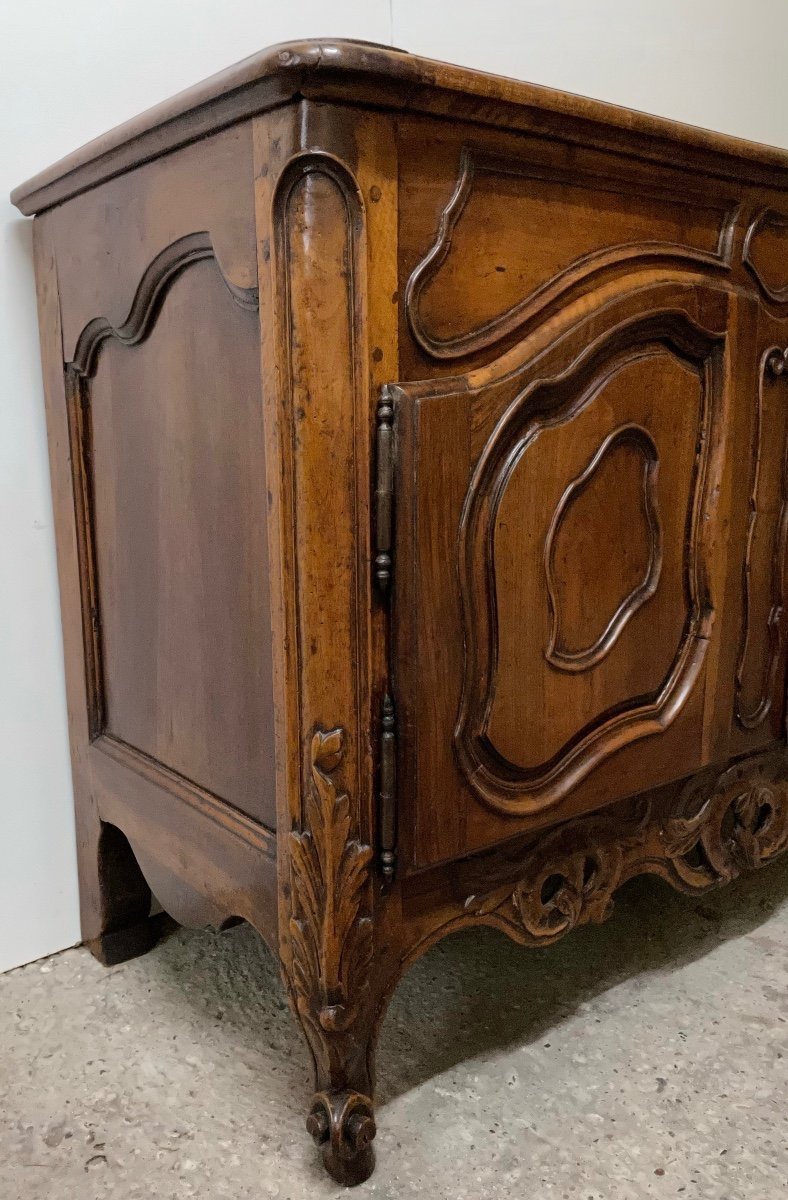 Provencal Openwork Walnut Credenza-photo-3