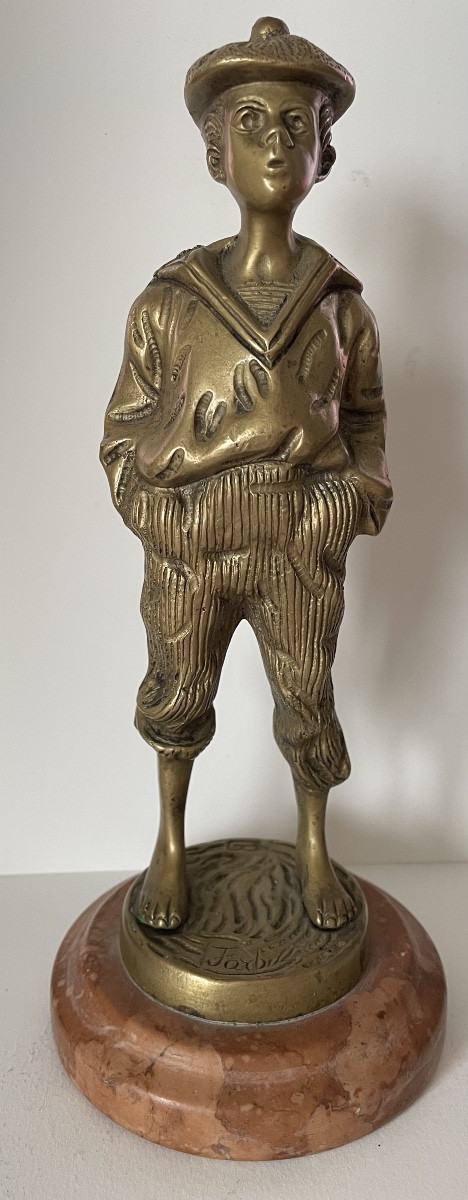 The Whistling Cabin Boy, Bronze Subject