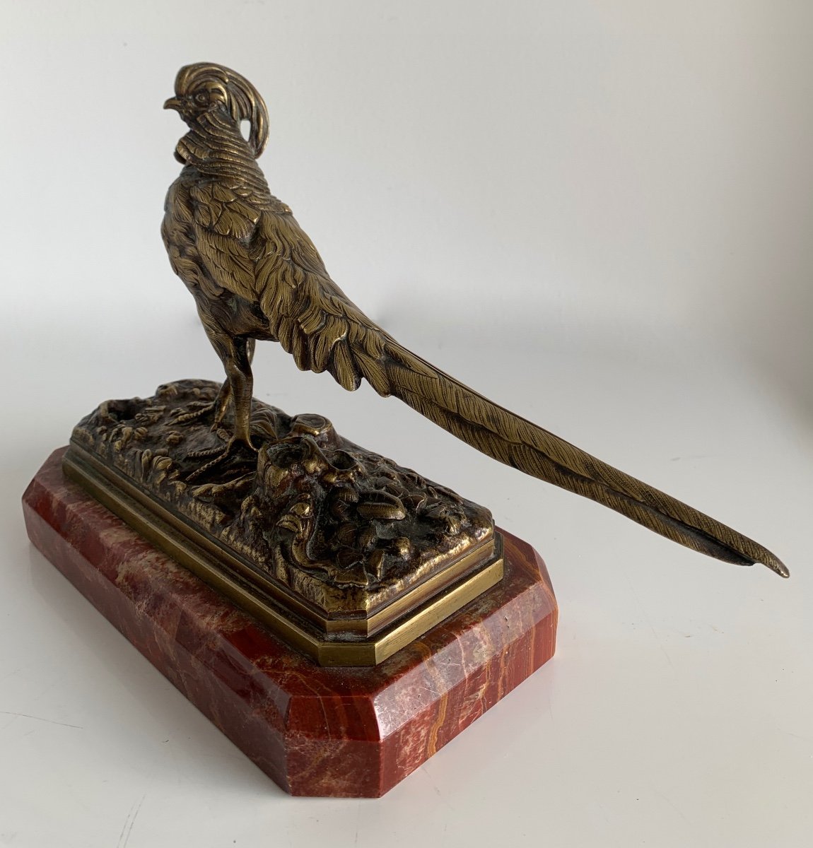 Bronze Subject Representing A Pheasant -photo-5