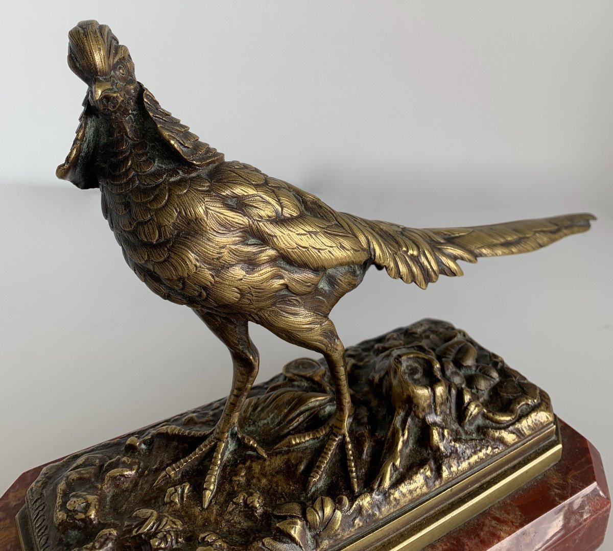 Bronze Subject Representing A Pheasant -photo-7