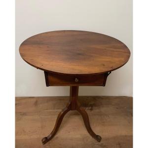 Pedestal Table That Can Be Transformed Into A Small Dressing Table