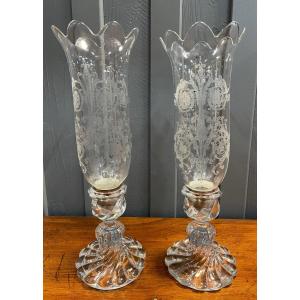 Pair Of Tealight Holders From Maison Baccarat