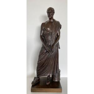 Demosthenes, Bronze Sculpture F Barbedienne Founder 