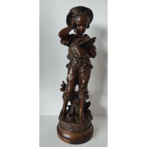 It's Difficult, Bronze Sculpture Signed H Moreau