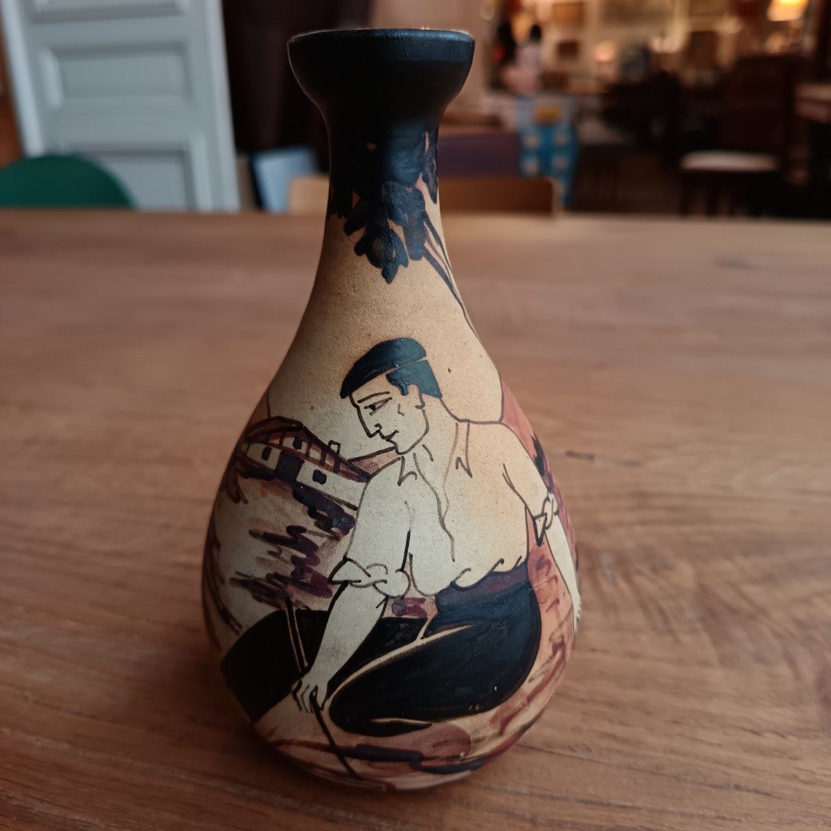 Vase Soliflore d'Etienne Vilotte Pour La Poterie De Ciboure – Vers 1930