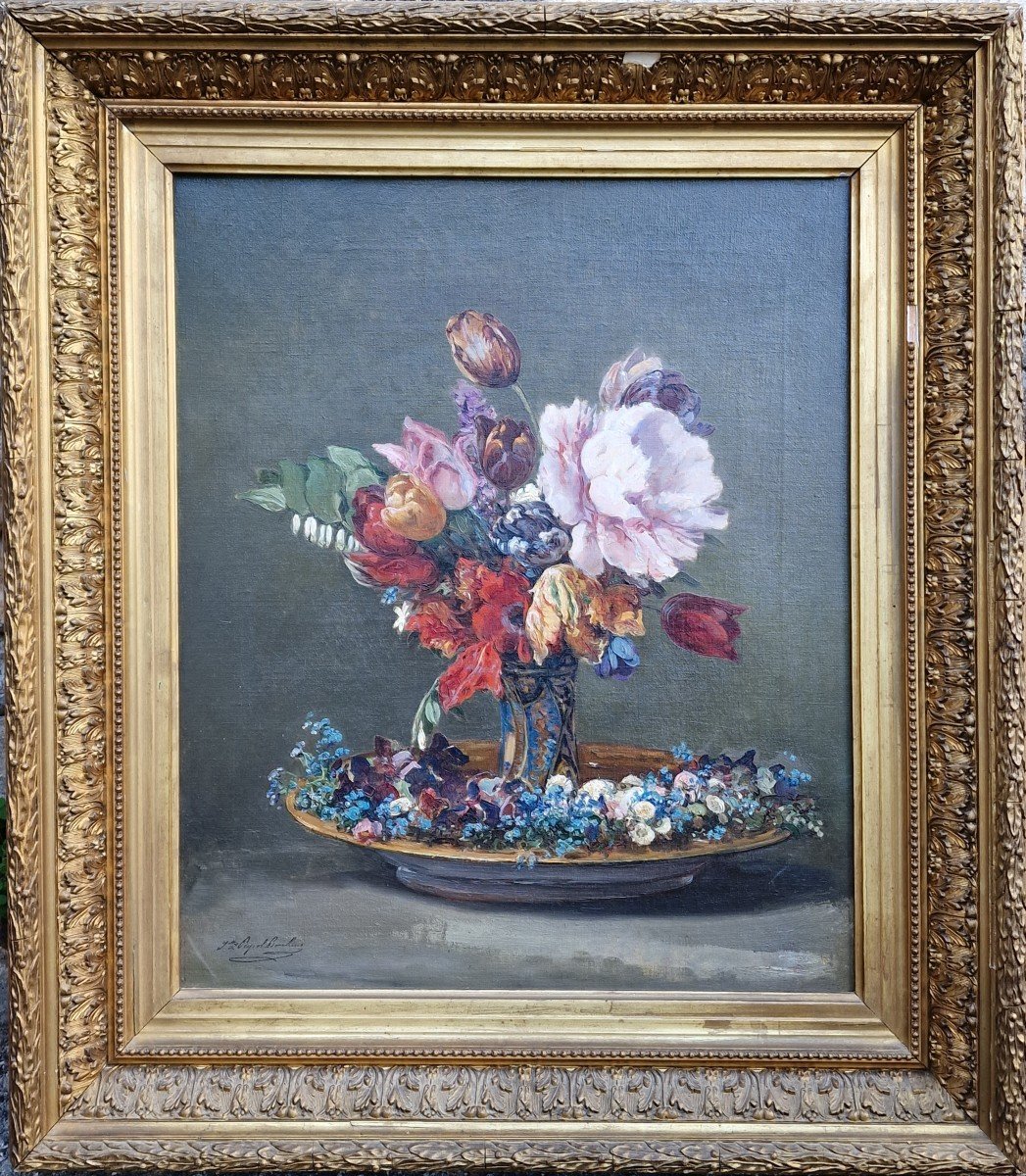 Tableau Bouquet De Fleurs Par Juliette Peyrol Bonheur Soeur De Rosa