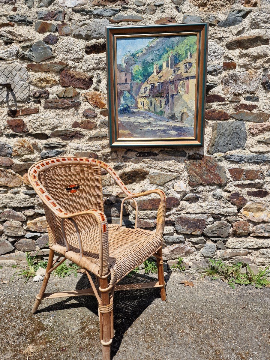 Painting 1950 The Carved Gate Of Besançon Doubs Bourgogne Franche Comté By Robert François-photo-4