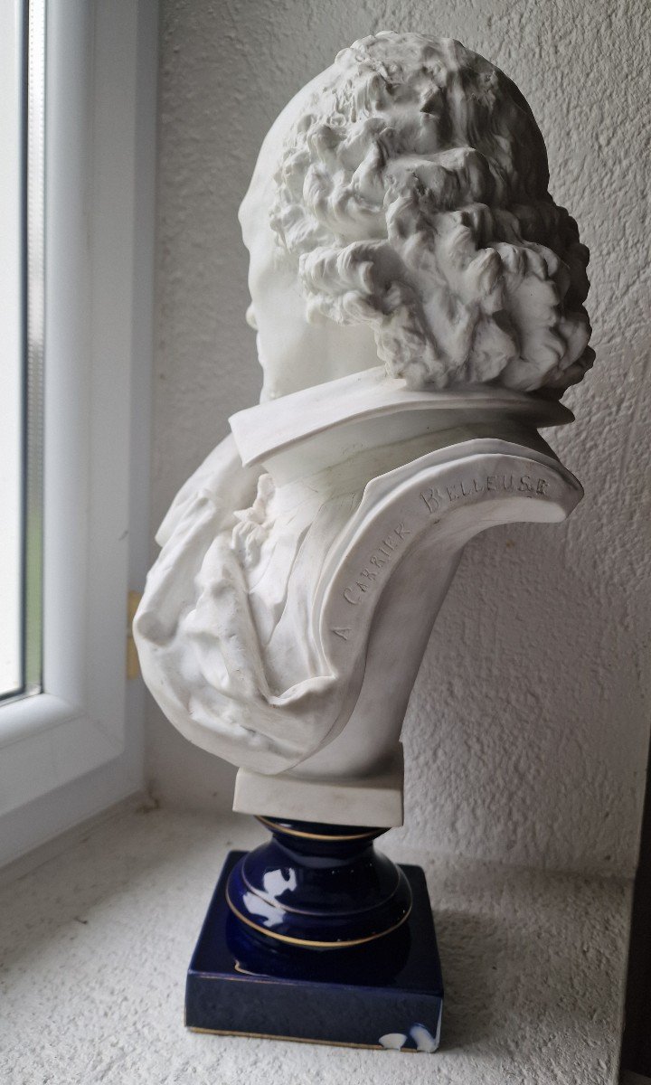 Important Buste En Porcelaine De Sèvres William Shakespeare Par Albert Ernest Carrier Belleuse-photo-4