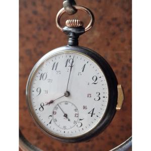 Pocket Watch With Repeating Request On Demand For Hours And Quarters Steel And Gold