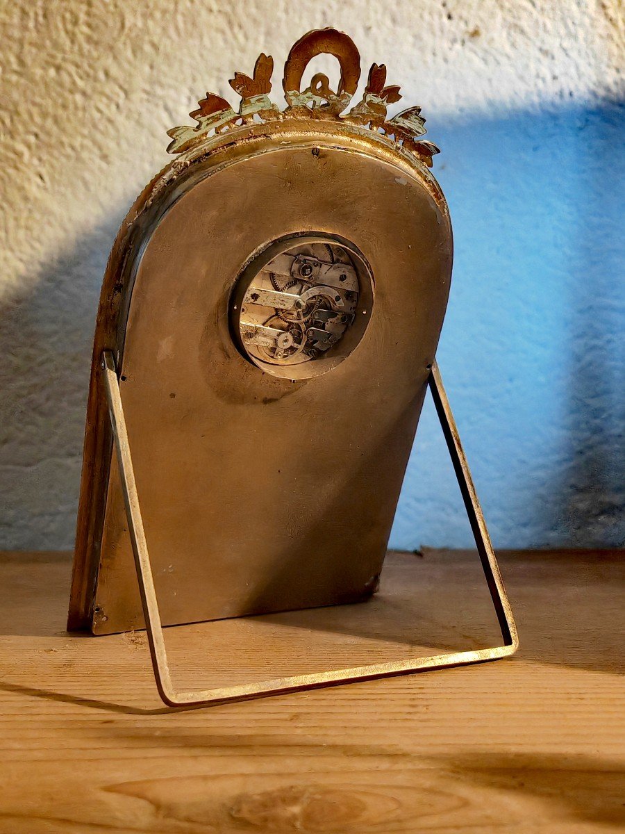 Beautiful Table Clock, Classic Decor, Bronze And Marble, 19th Century Restoration Period -photo-1