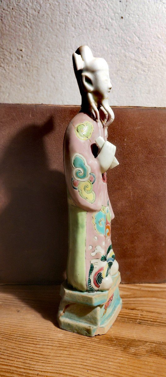 Beautiful Chinese Figure, Stoneware & Porcelain, Tao Wiseman, Jiaquing Period (1796-1820)-photo-2