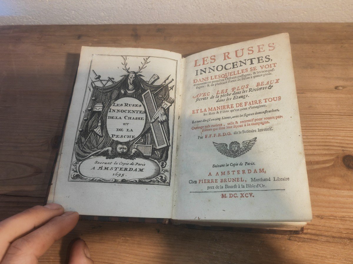 Rare Book -in 8, The Innocent Tricks, In Amsterdam 1695, Ex-libris Duc d'Ursel 